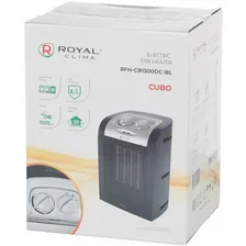 Тепловентилятор Royal Clima CUBO (RFH-CB1500DC-BL) черный, серебристый, черный